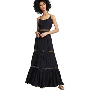 Jack by BB Dakota Black Lace Maxi Dress 🖤Boho Size 4